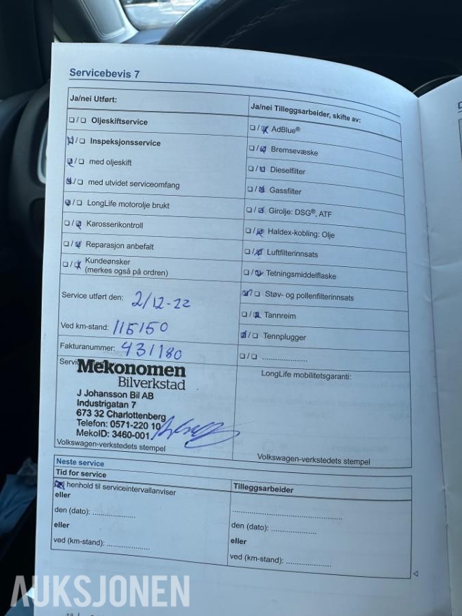 2015 Volkswagen Golf 1.2 TSI BMT 86hk, EU ok til 05.2028