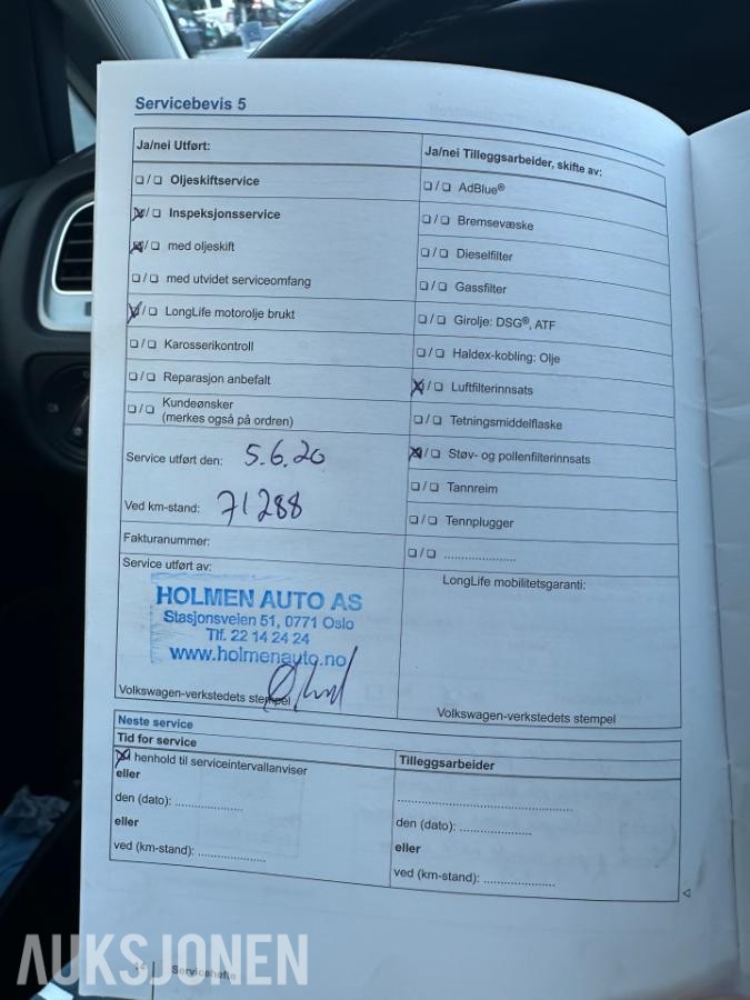 2015 Volkswagen Golf 1.2 TSI BMT 86hk, EU ok til 05.2028