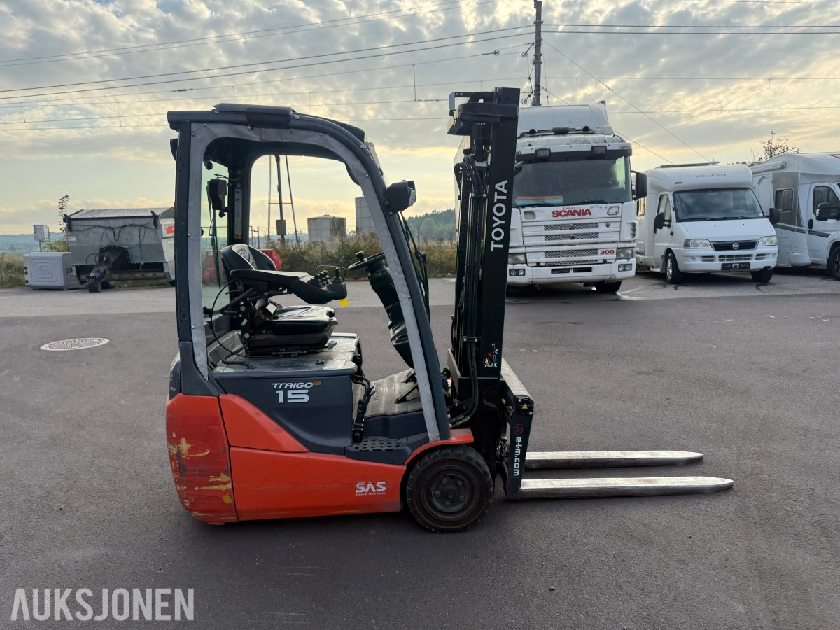 2011 Toyota 8FBET15 motvektstruck 1500KG LAVT TIMETALL