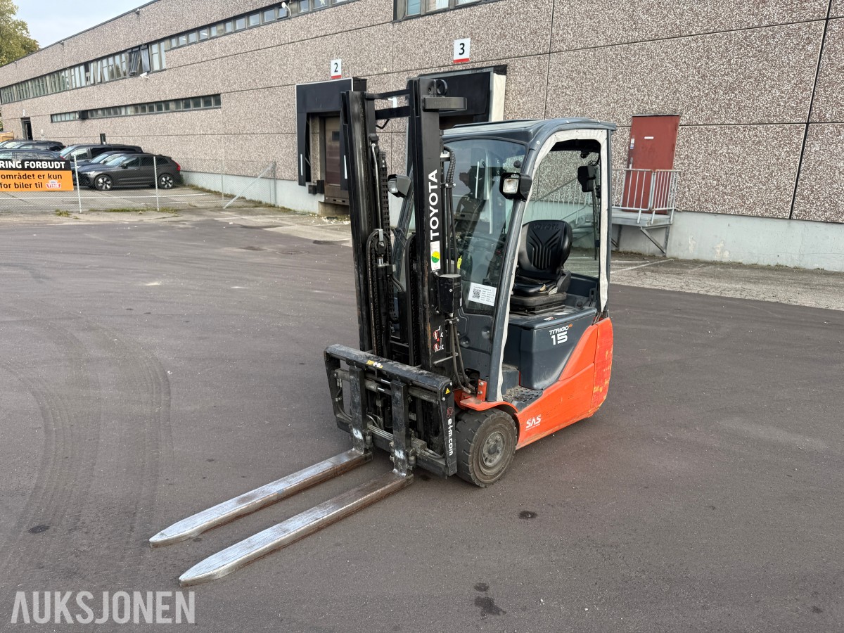 2011 Toyota 8FBET15 motvektstruck 1500KG LAVT TIMETALL