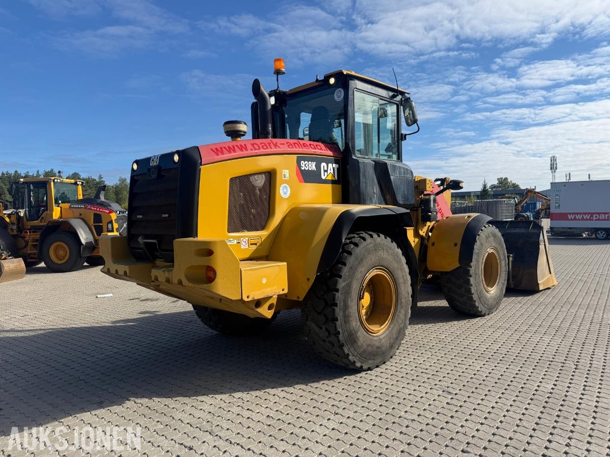 2014 Cat 938K HJULLASTER SERVICEAVTALE VELHOLDT SKUFF HUDRAULISK PALLEGAFFEL SENTRALSMØRING