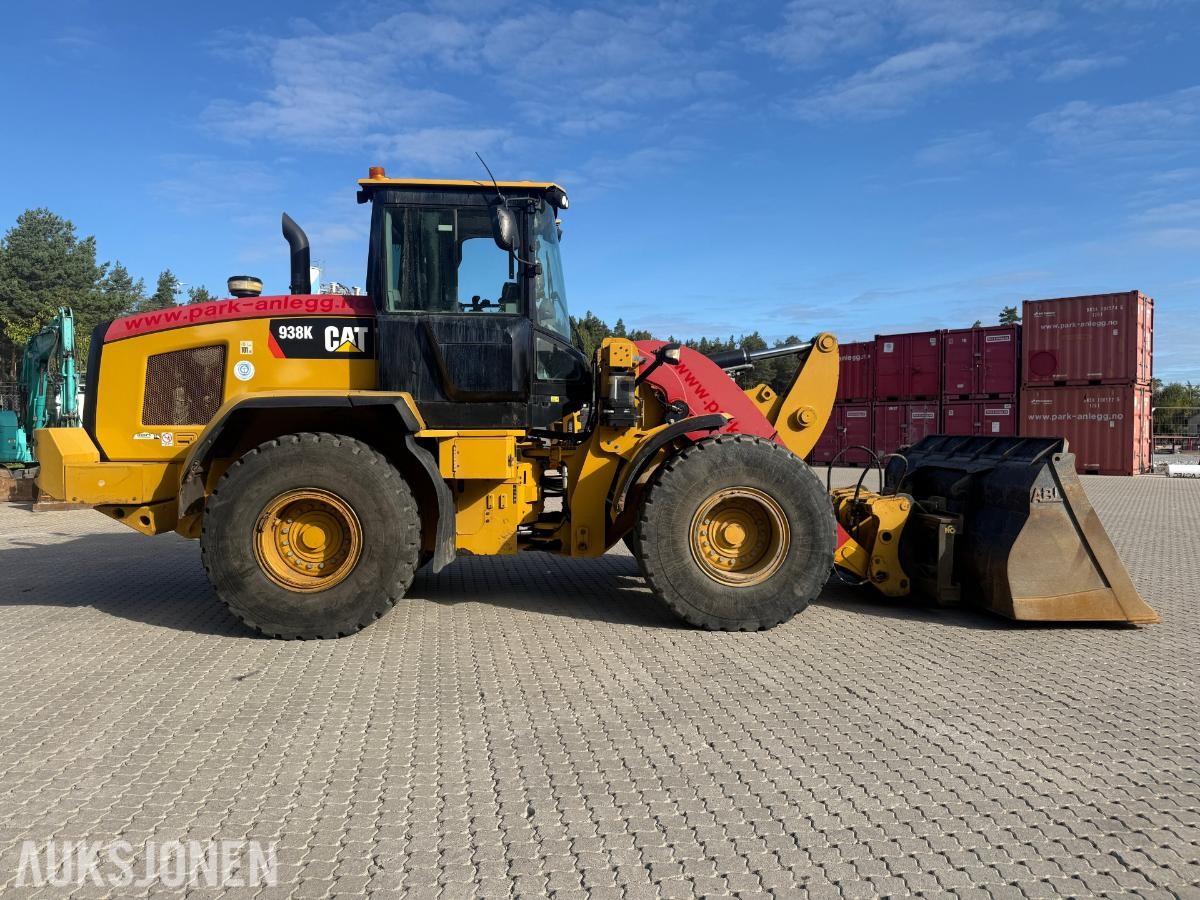 2014 Cat 938K HJULLASTER SERVICEAVTALE VELHOLDT SKUFF HUDRAULISK PALLEGAFFEL SENTRALSMØRING
