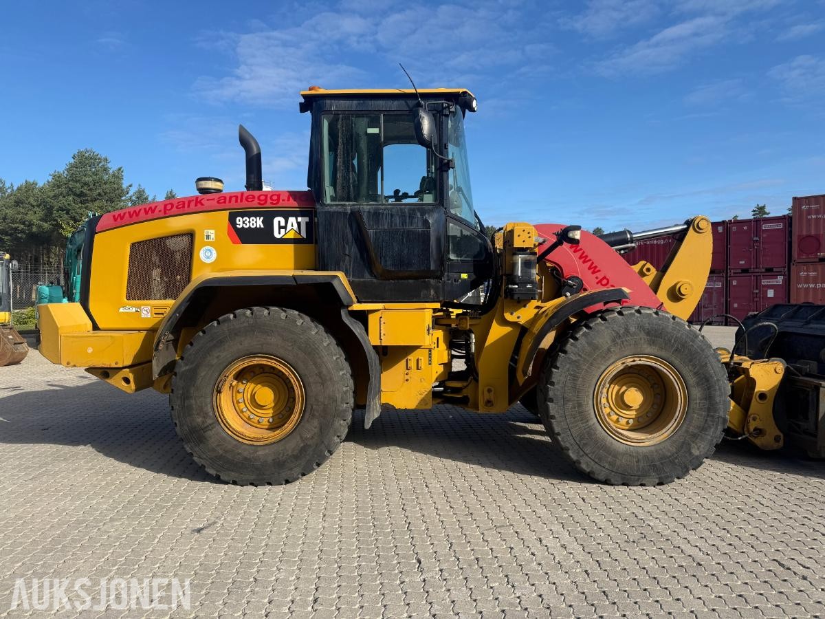 2014 Cat 938K HJULLASTER SERVICEAVTALE VELHOLDT SKUFF HUDRAULISK PALLEGAFFEL SENTRALSMØRING