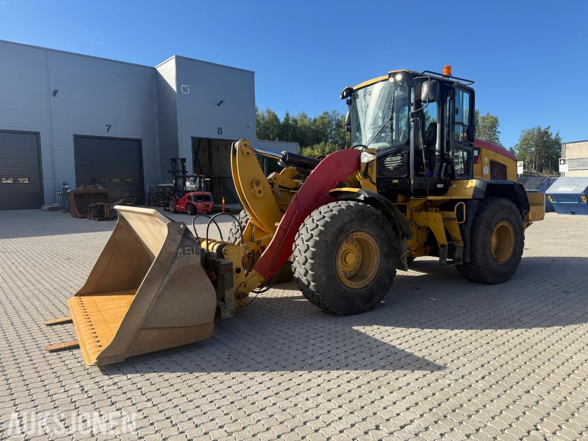 2014 Cat 938K HJULLASTER SERVICEAVTALE VELHOLDT SKUFF HUDRAULISK PALLEGAFFEL SENTRALSMØRING