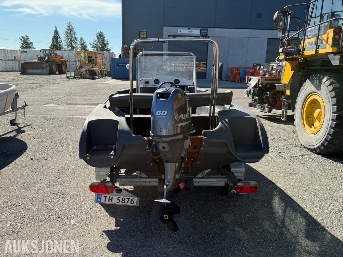 2023 PIONER 17 FLEXI M/ BÅTHENGER, YAMAHA 60HK, NY SERVICE, KUN 620TIMER 