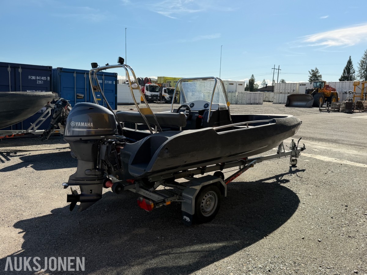 2023 PIONER 17 FLEXI M/ BÅTHENGER, YAMAHA 60HK, NY SERVICE, KUN 620TIMER 