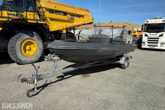 2023 PIONER 17 FLEXI M/ BÅTHENGER, YAMAHA 60HK, NY SERVICE, KUN 620TIMER