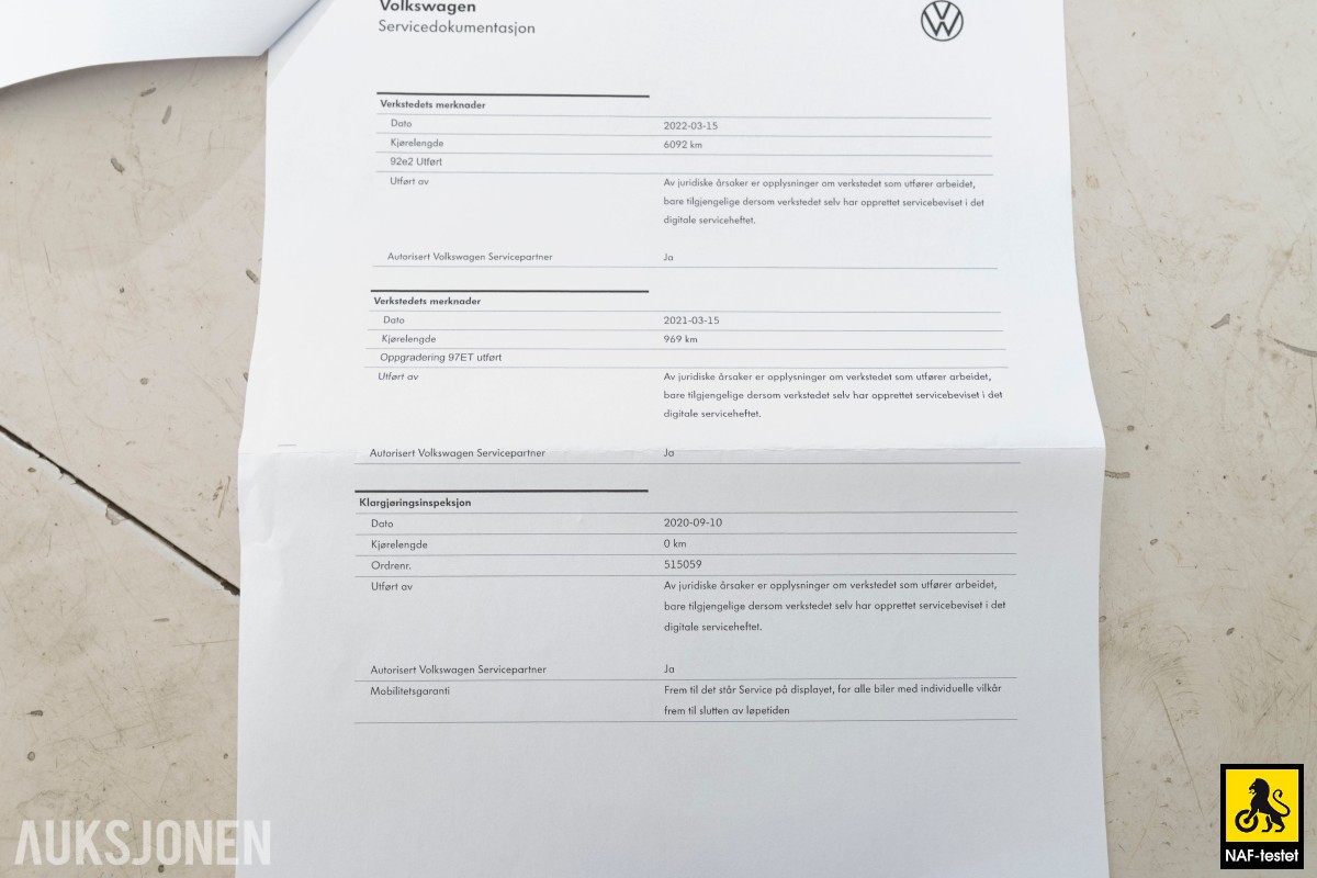 2021 Volkswagen ID.3 58 KWH 204 HK ACC NAVI LED VARMEPUMPE