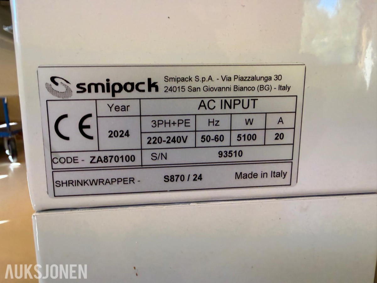 2024 Smipack S870 kammermaskin