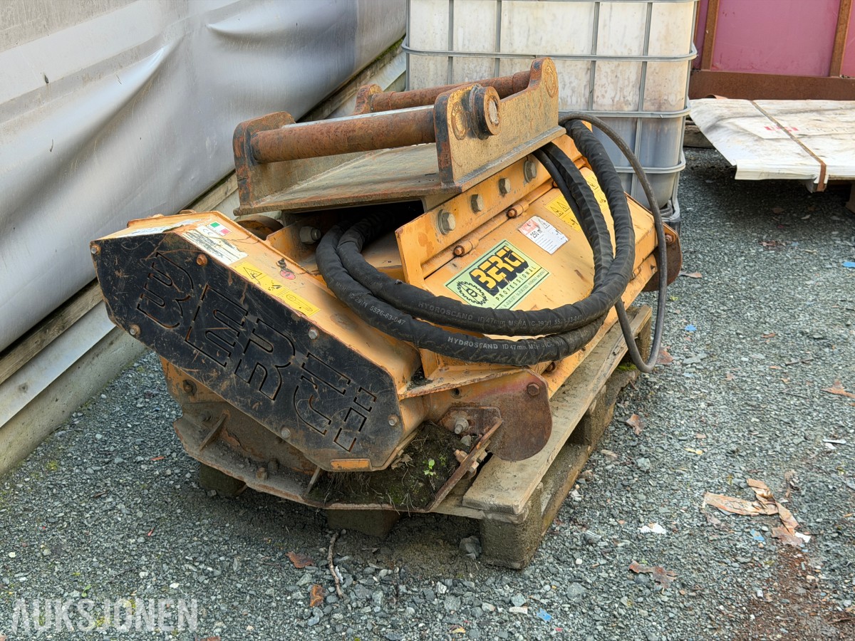 Berti TBM/SB 120 hydraulisk krattknuser, kombifeste S60/S70