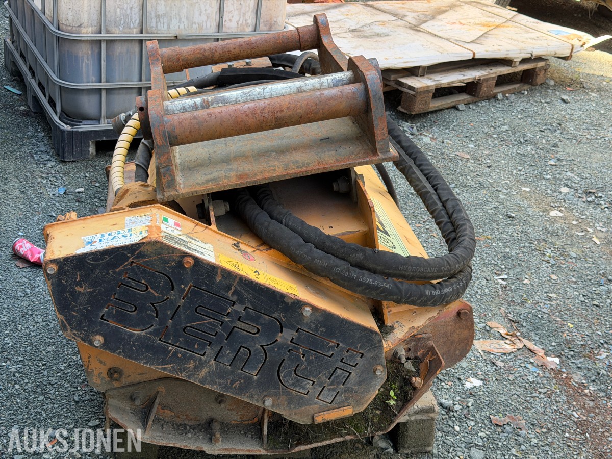 Berti TBM/SB 120 hydraulisk krattknuser, kombifeste S60/S70