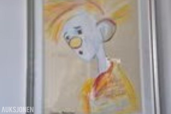 Signert pastell av Marianne Aulie