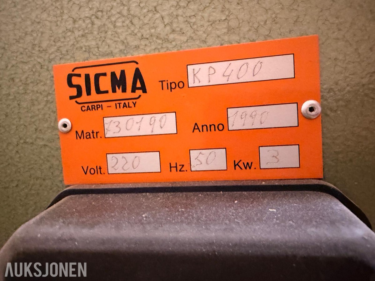 1990 Sicma KP 400 høvelmaskin