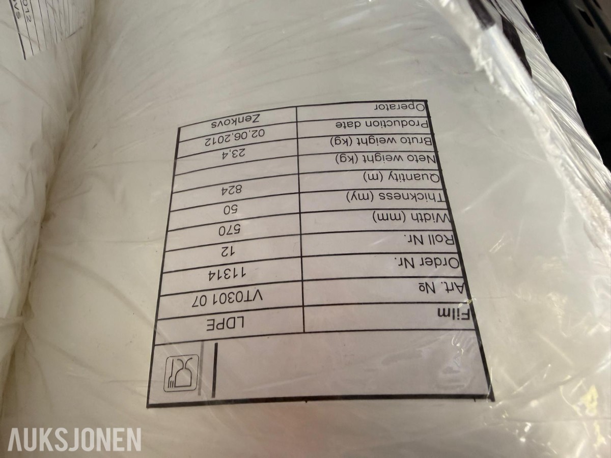 Parti med LDPE plastbånd / smeltestrips til banderingsmaskin