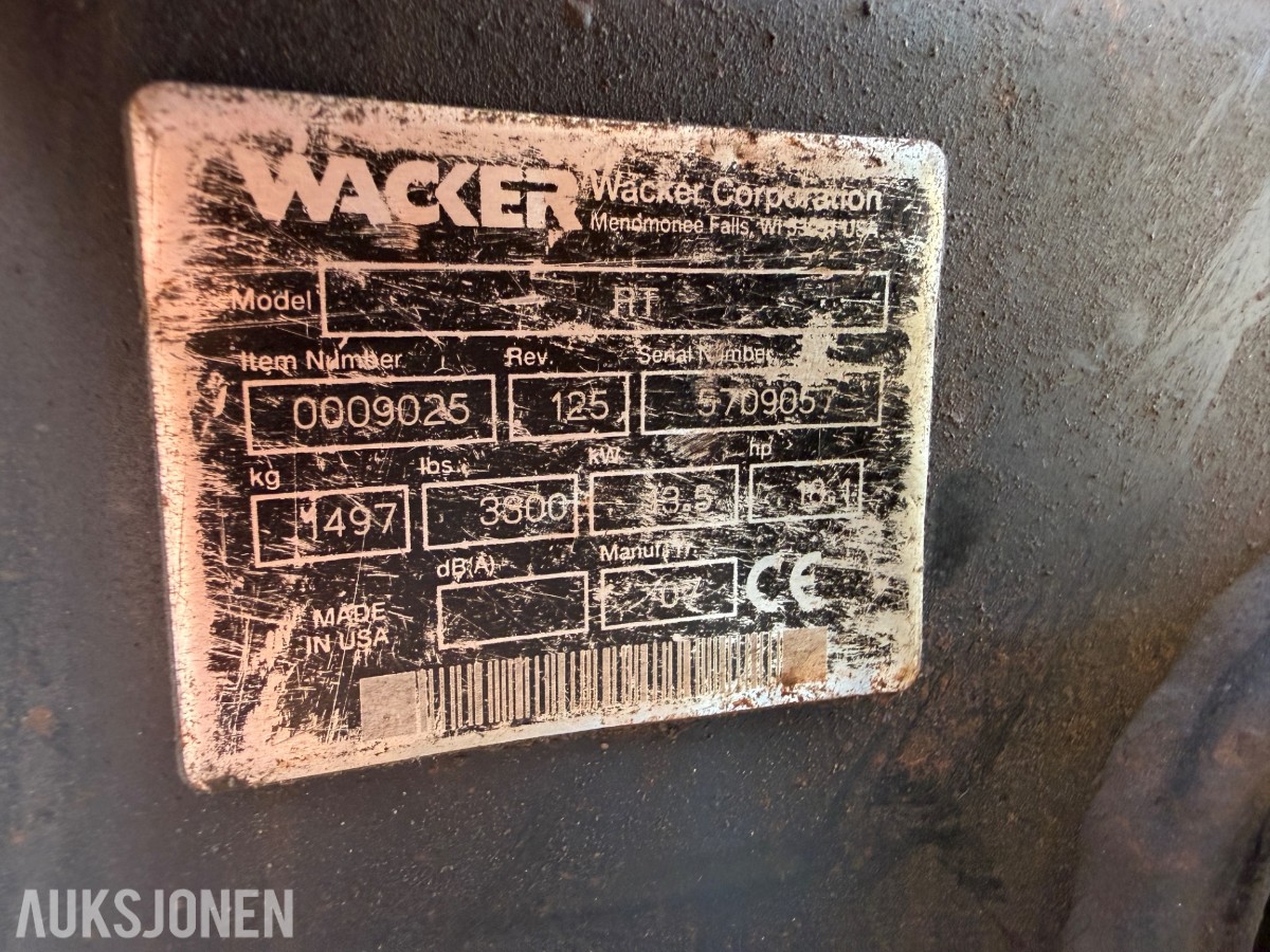 2007 Wacker RT grøftevals