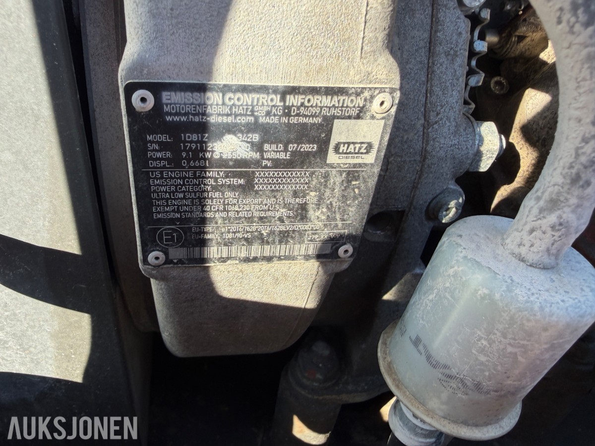 2023 Husqvarna LG 504 reversibel vibroplate – 256 timer