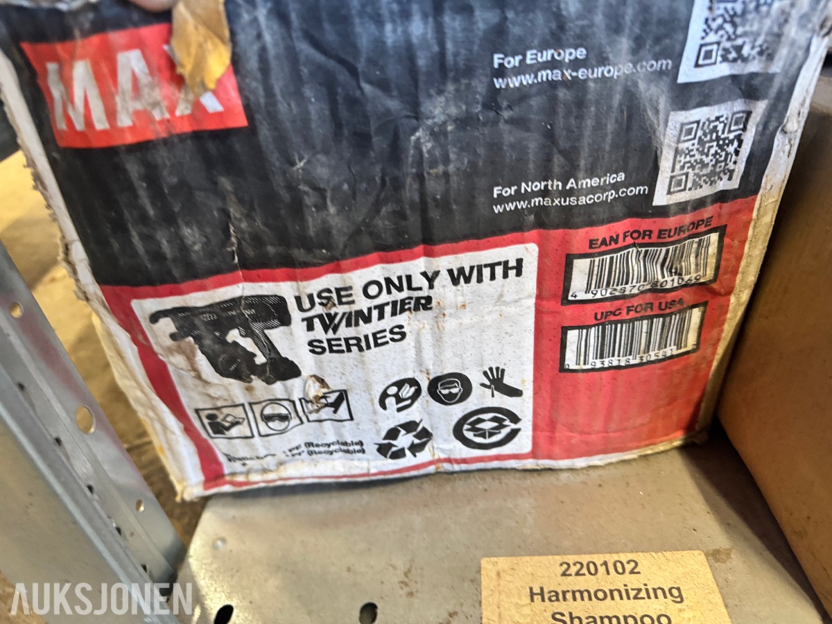 MAX TW1061T jernbindetråd - ca 2,5 kartonger 