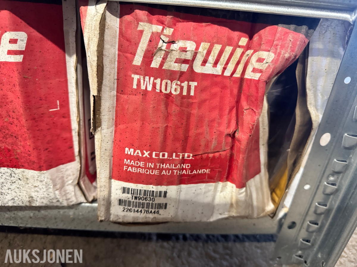 MAX TW1061T jernbindetråd - ca 2,5 kartonger 