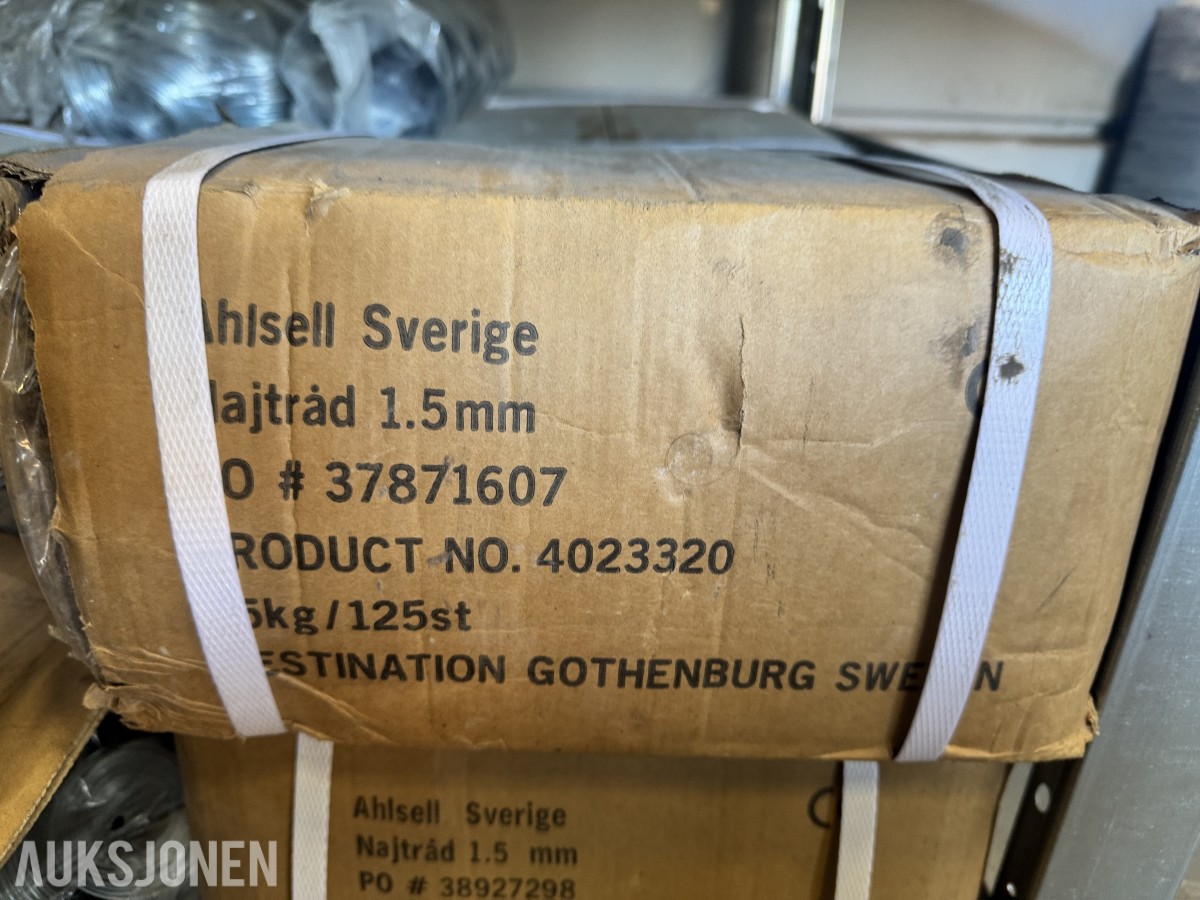 Ahsells jernbindetråd Najtråd 1,5mm - ca 7 esker