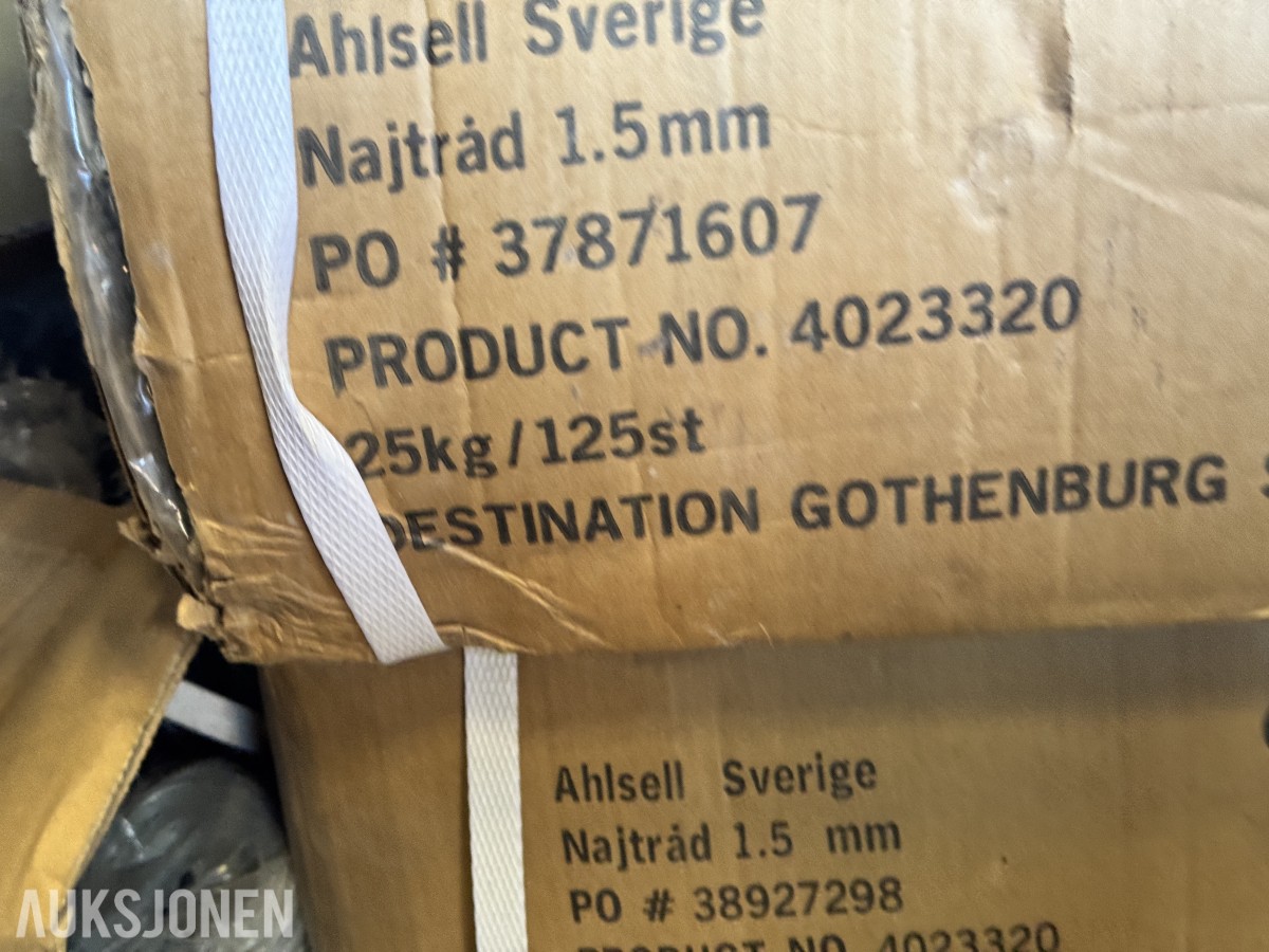 Ahsells jernbindetråd Najtråd 1,5mm - ca 7 esker