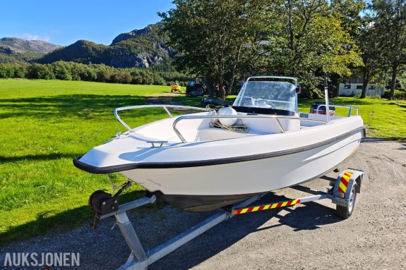 1997 Båt - 15 fot Uttern 4602, Mercury 2T 50HK, og registrert tilhenger