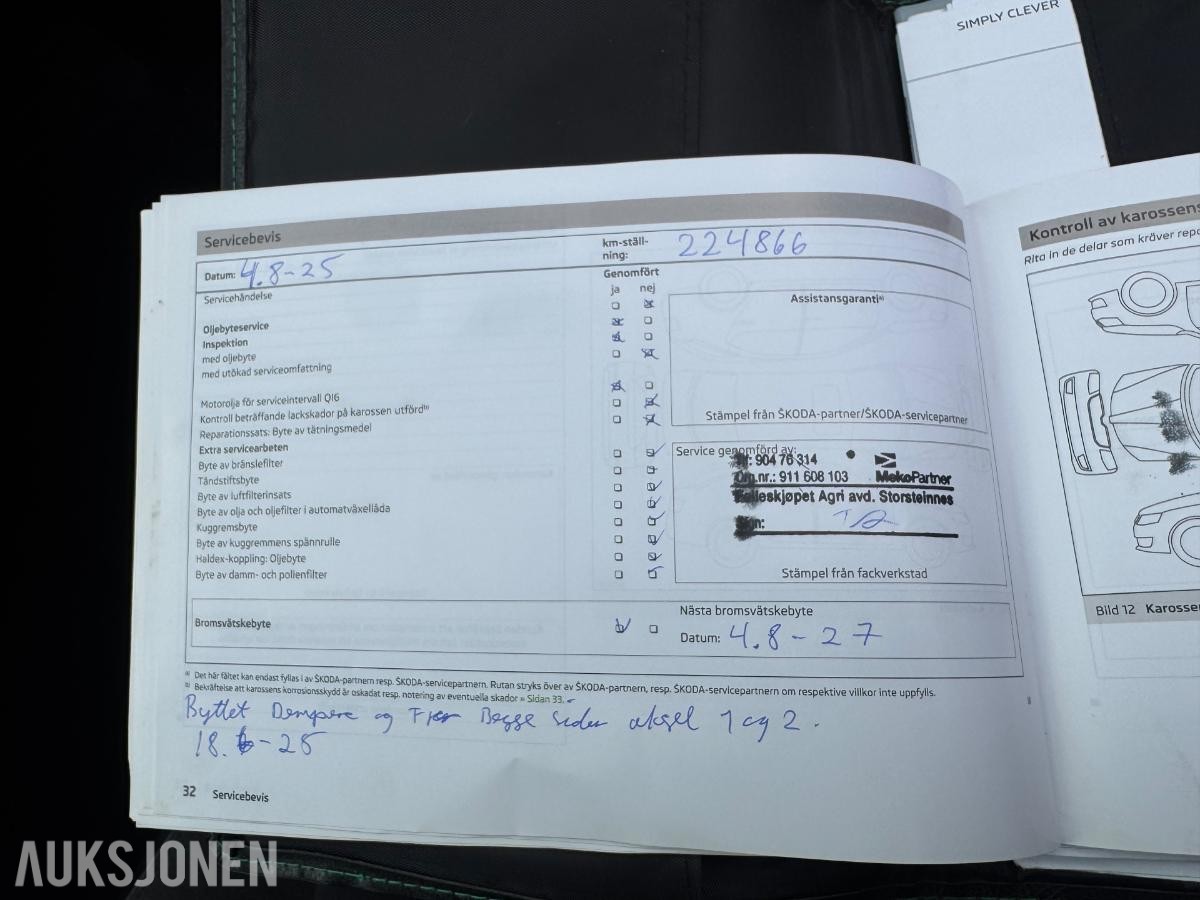 2014 Skoda Octavia 2.0 Diesel 150hk 4X4, Cruisekontroll, Laneassist, S+V dekk