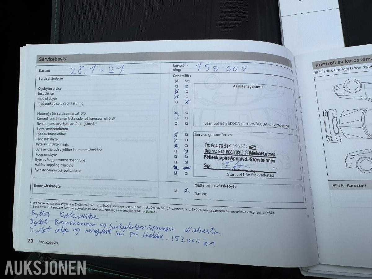 2014 Skoda Octavia 2.0 Diesel 150hk 4X4, Cruisekontroll, Laneassist, S+V dekk