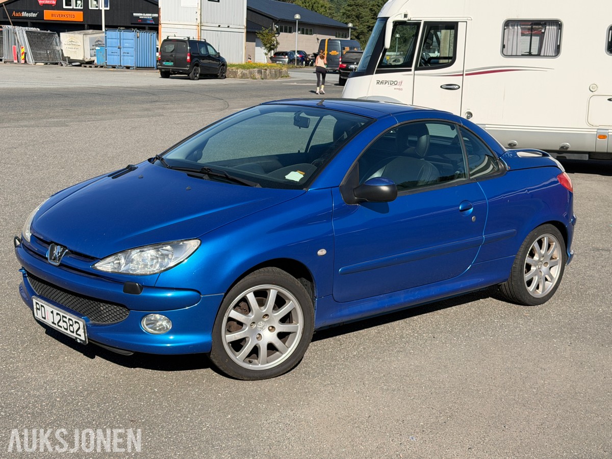 2004 Peugeot 206 CC 1.6 109 HK CABRIOLET SKINN SOMMERHJUL 