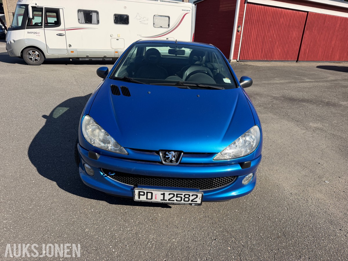 2004 Peugeot 206 CC 1.6 109 HK CABRIOLET SKINN SOMMERHJUL 