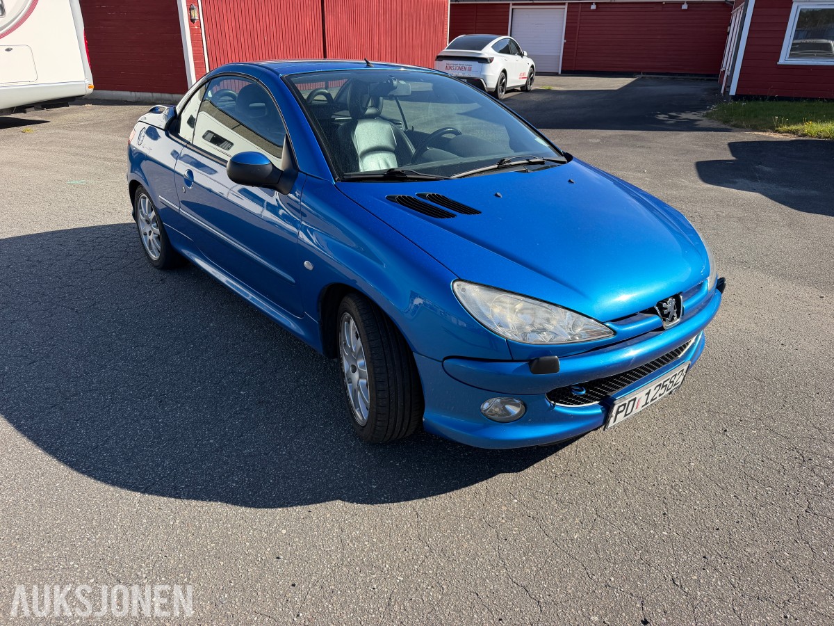 2004 Peugeot 206 CC 1.6 109 HK CABRIOLET SKINN SOMMERHJUL 