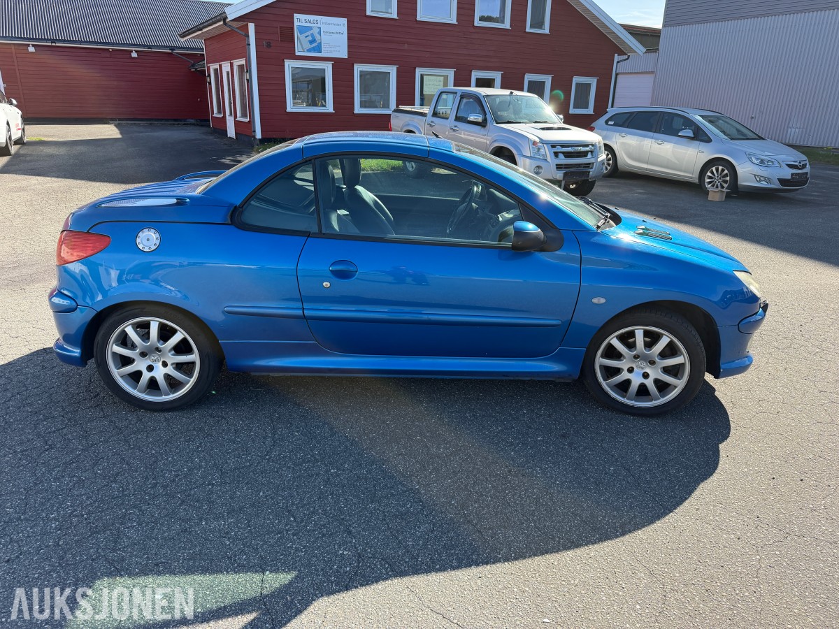 2004 Peugeot 206 CC 1.6 109 HK CABRIOLET SKINN SOMMERHJUL 
