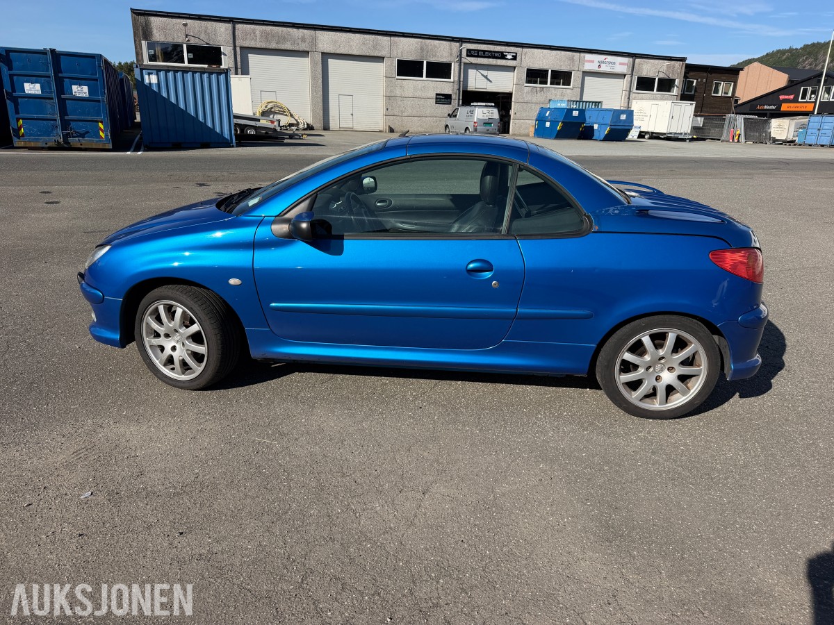 2004 Peugeot 206 CC 1.6 109 HK CABRIOLET SKINN SOMMERHJUL 