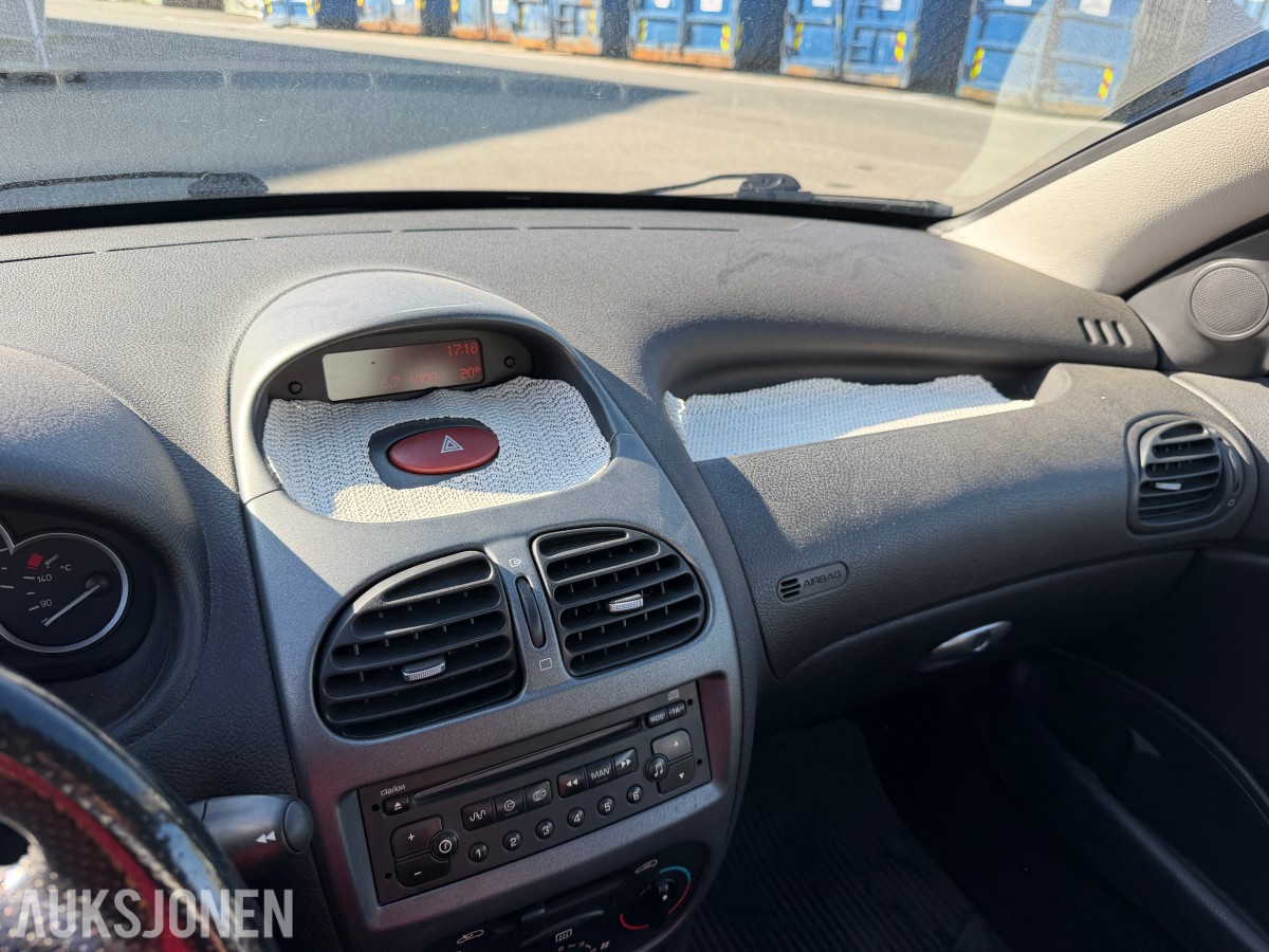 2004 Peugeot 206 CC 1.6 109 HK CABRIOLET SKINN SOMMERHJUL 