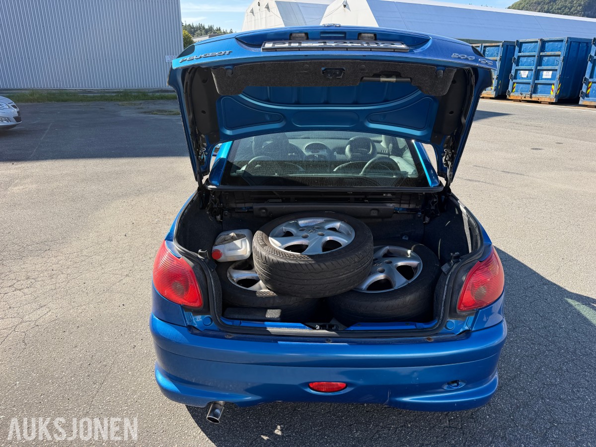 2004 Peugeot 206 CC 1.6 109 HK CABRIOLET SKINN SOMMERHJUL 