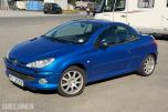 2004 Peugeot 206 CC 1.6 109 HK CABRIOLET SKINN SOMMERHJUL 