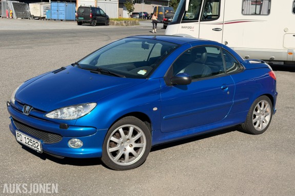 2004 Peugeot 206 CC 1.6 109 HK CABRIOLET SKINN SOMMERHJUL