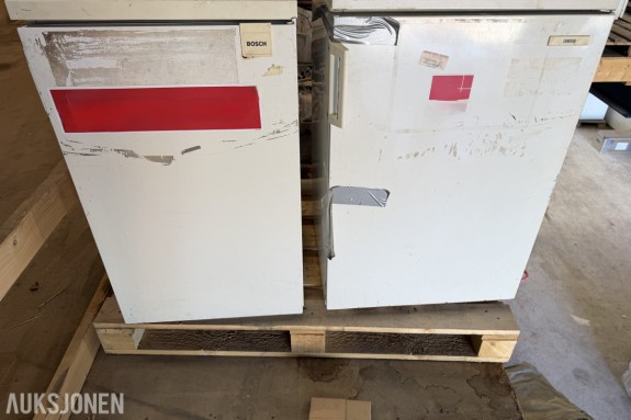 2 STK KJØLESKAP – BOSCH / ZANUSSI – KOMPAKT MODELL