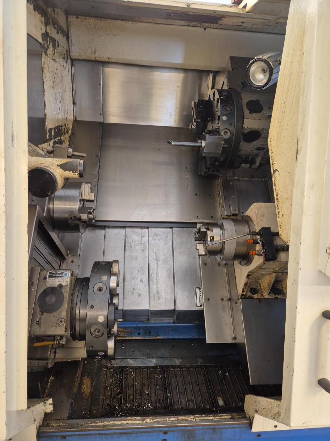 1998 Takang TNC-200DST CNC dreiebenk – dobbel spindel / dobbel revolver – Fanuc 0-TT  - MVA FRI
