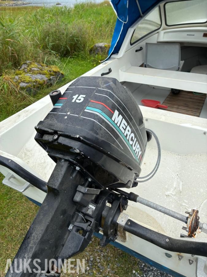 1989 Tresfjord 15 fot Mercury 15 HK