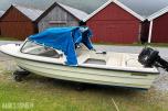 1989 Tresfjord 15 fot Mercury 15 HK