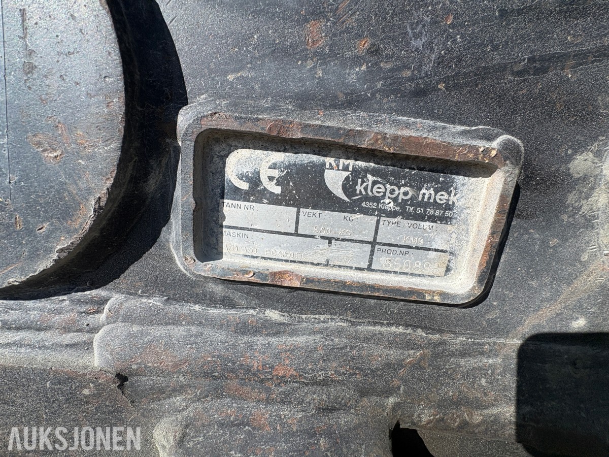 2017 Volvo EC480EL Beltegraver, KM3 HK-feste, 3000 l graveskuffe, sentralsmøring, 11 792 timer - nylig sertifisert