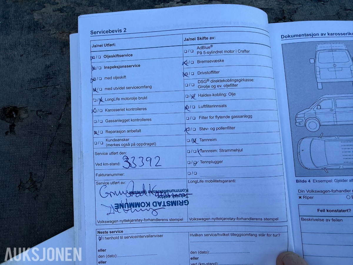 2014 Volkswagen TRANSPORTER 2.0-140D 4MOTION MED PLAN - REP OBJEKT