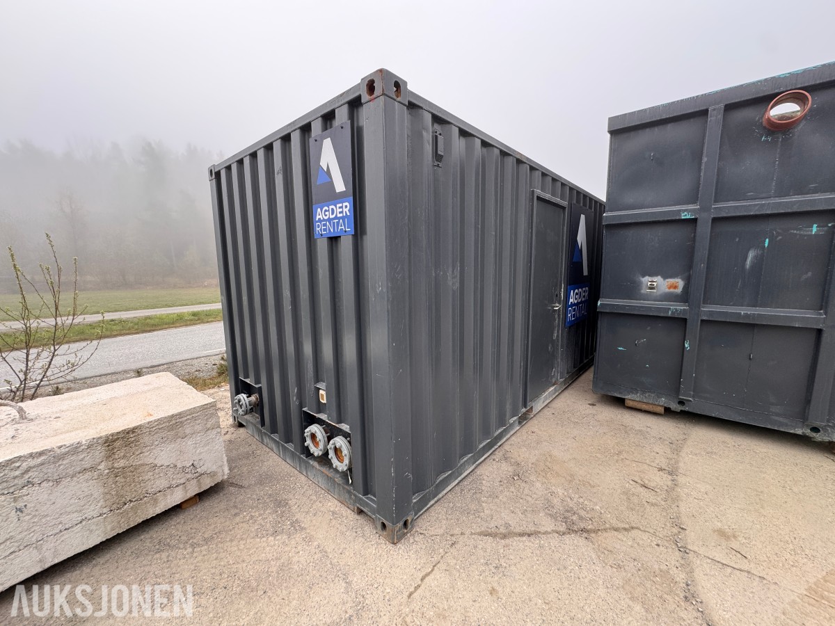 Kontrollcontainer for renseanlegg – komplett med tanker, styring og prosessutstyr