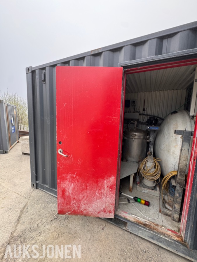 Kontrollcontainer for renseanlegg – komplett med tanker, styring og prosessutstyr
