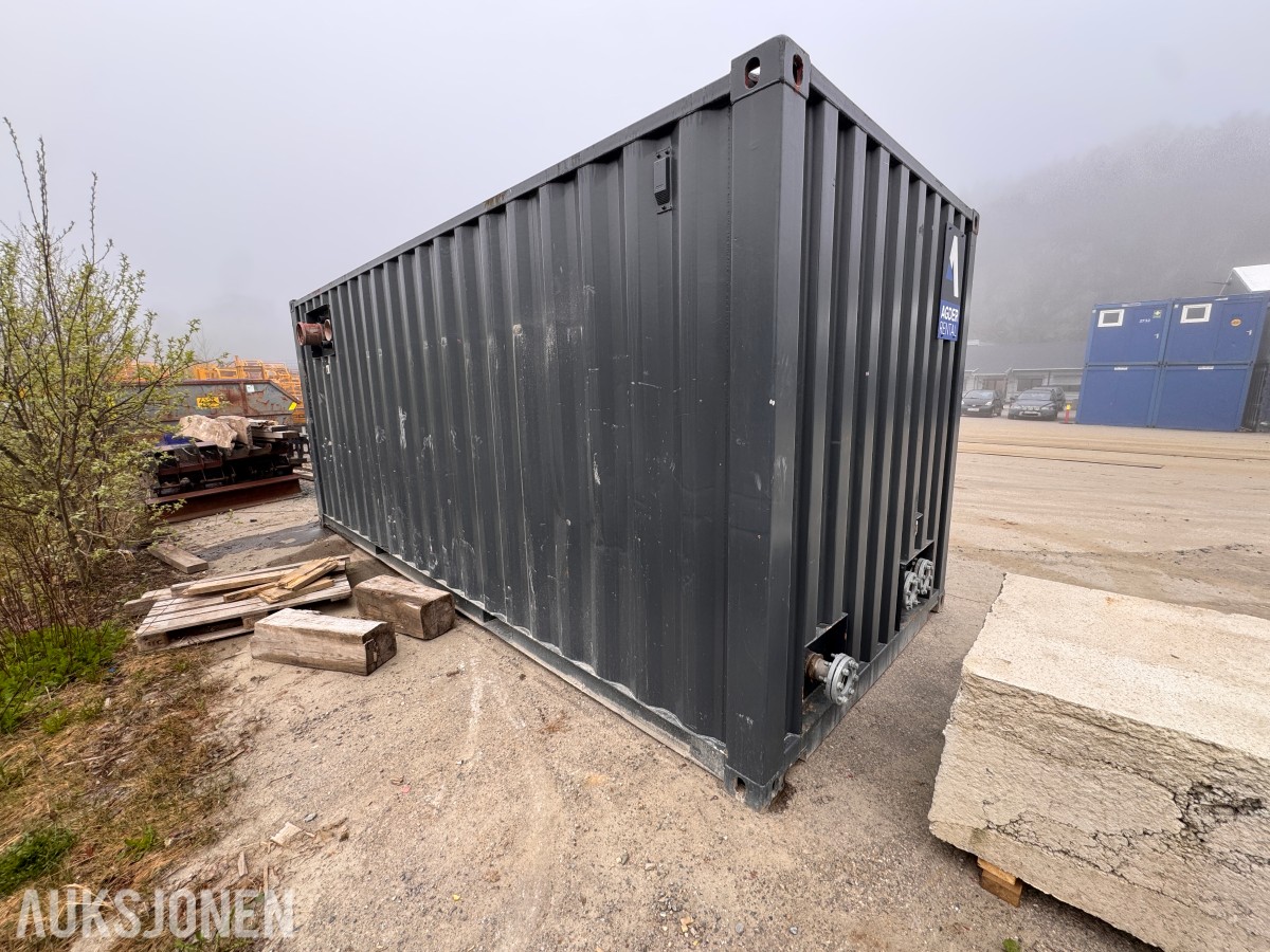 Kontrollcontainer for renseanlegg – komplett med tanker, styring og prosessutstyr