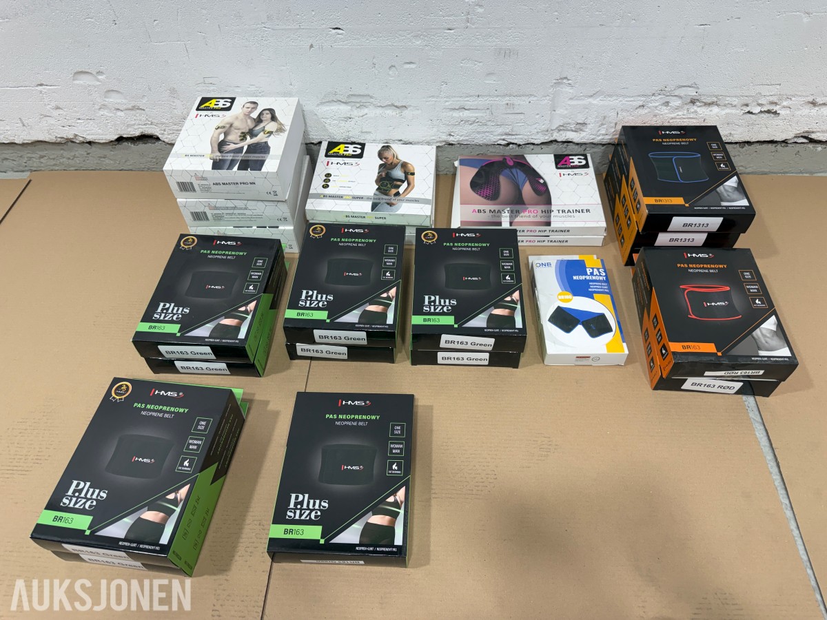 Parti HMS treningsbelter og ABS Master Pro muskelstimulatorer