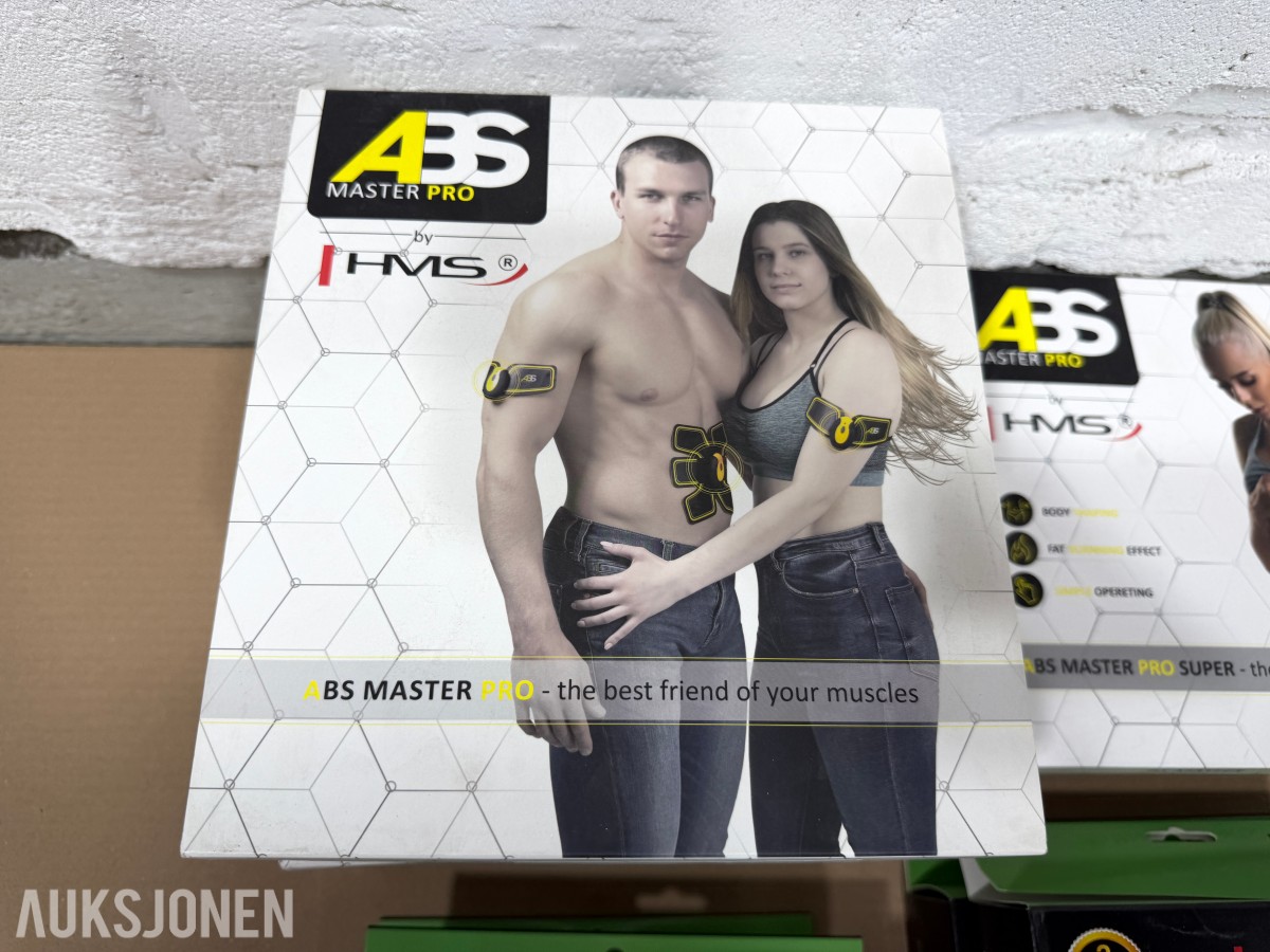 Parti HMS treningsbelter og ABS Master Pro muskelstimulatorer