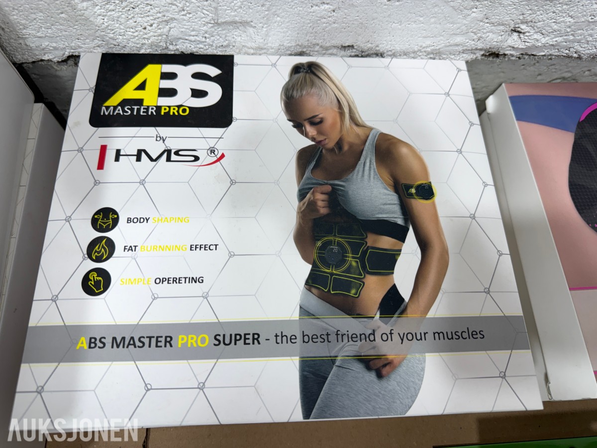 Parti HMS treningsbelter og ABS Master Pro muskelstimulatorer