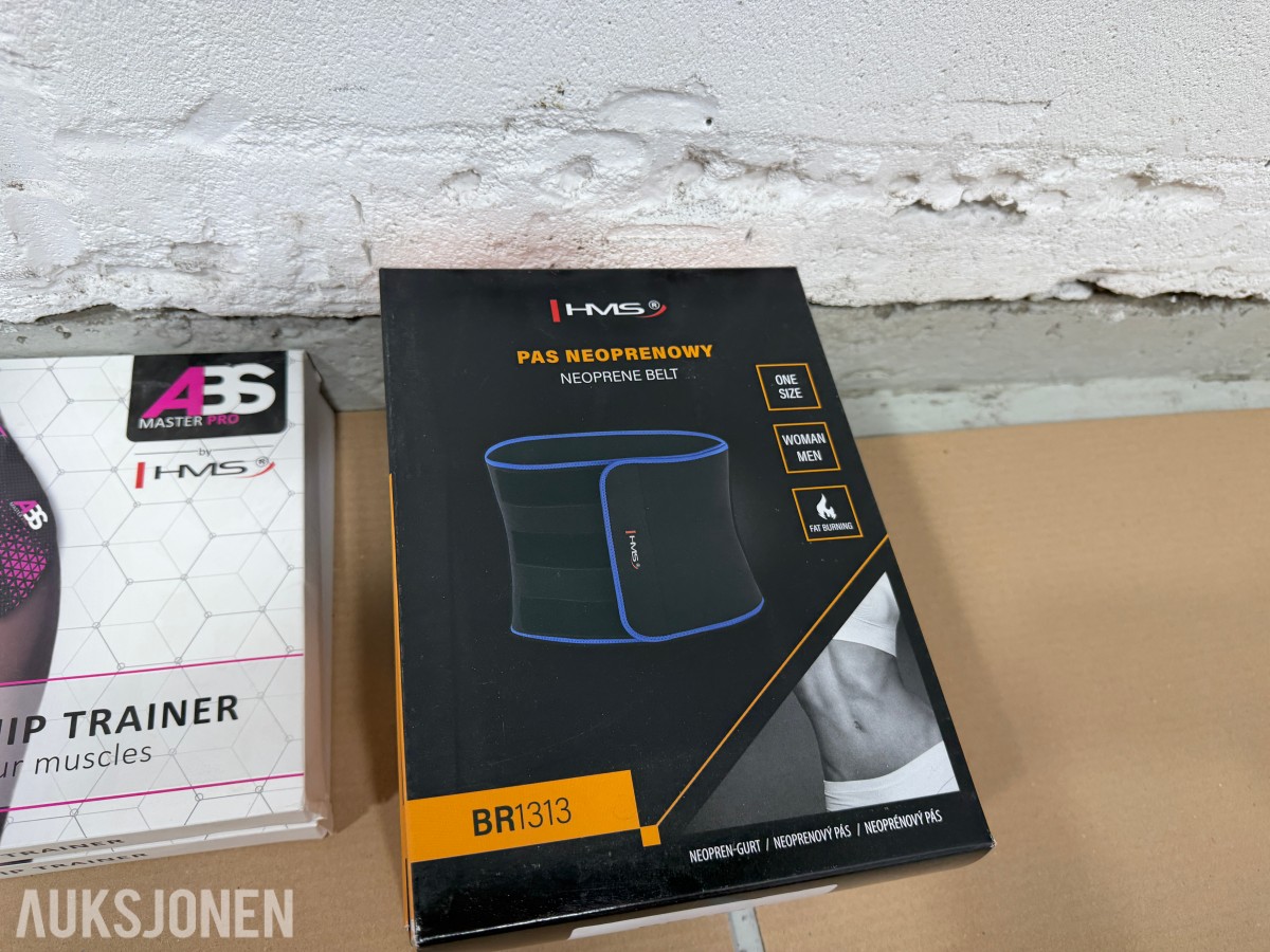 Parti HMS treningsbelter og ABS Master Pro muskelstimulatorer