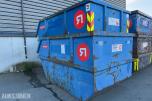 2 stk. GMM 10 m³ avfallscontainer / Liftcontainer